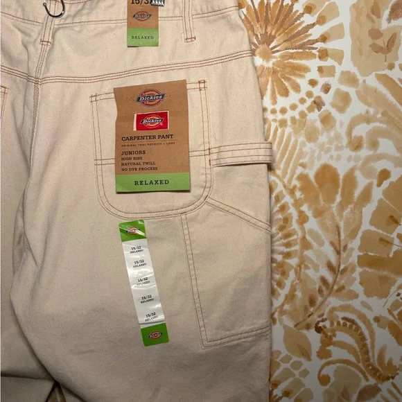 Dickies Men's Relaxed Cream Utility Jeans 15/32 NWT - Picture 7 of 7